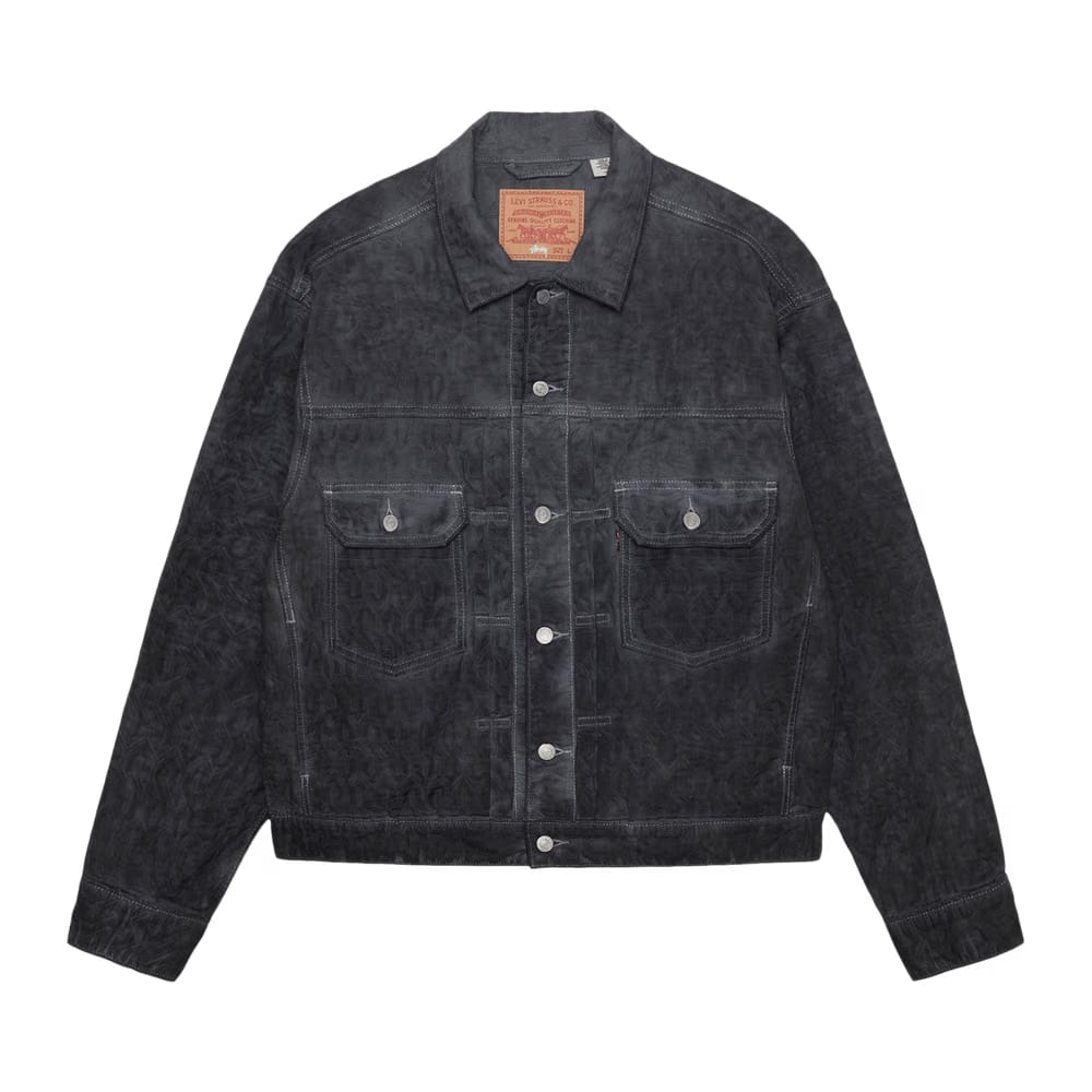 Levi's x Stussy Dyed Jacquard Trucker Jacket Black