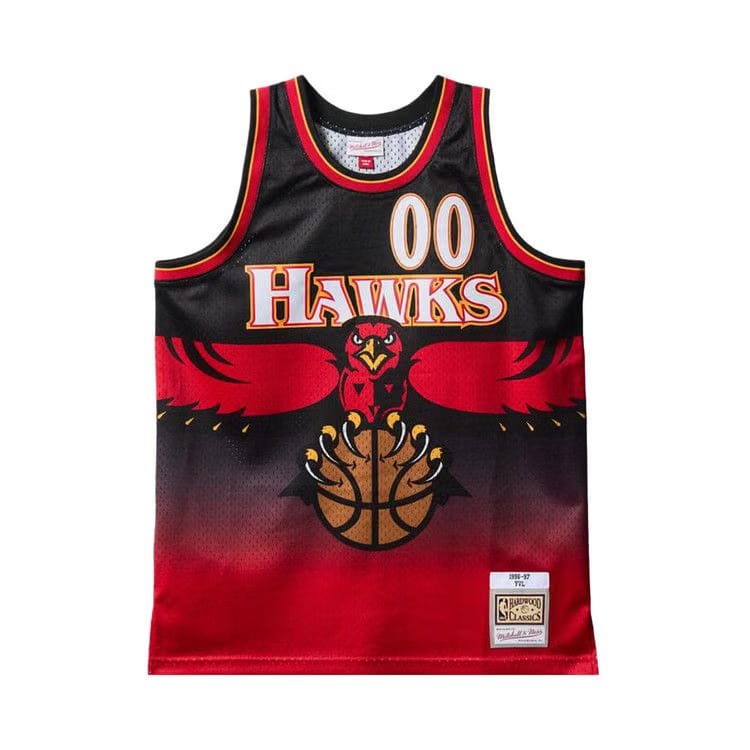 Mitchell & Ness x Playboi Carti x NBA Atlanta Hawks 1996 Jersey Red
