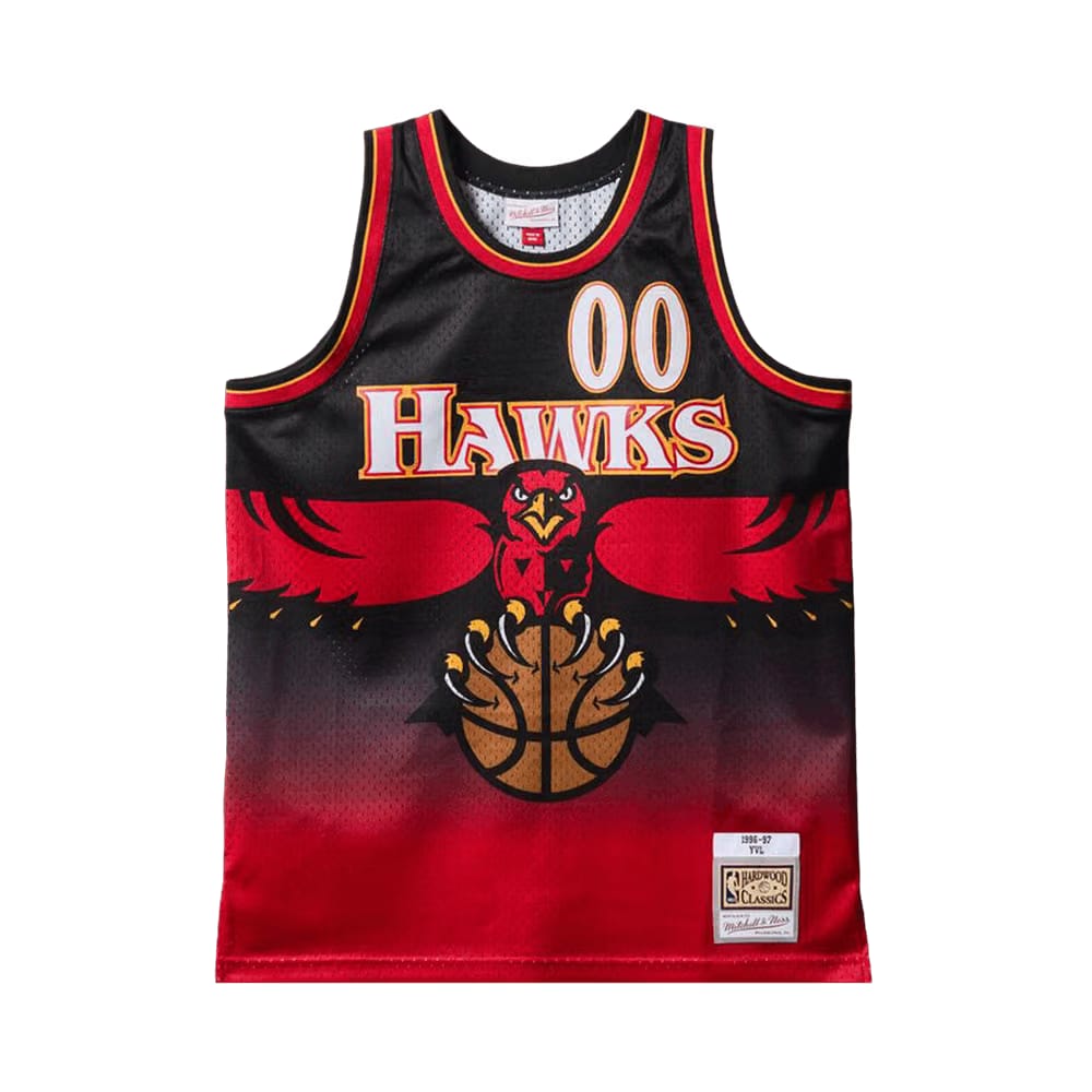 Mitchell & Ness x Playboi Carti x NBA Atlanta Hawks 1996 Jersey Red