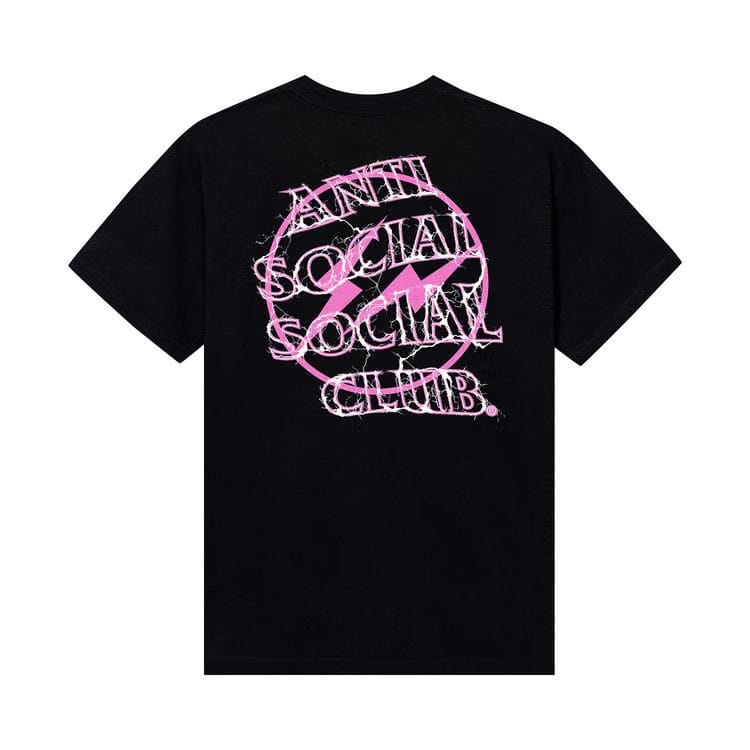 Anti Social Social Club x Fragment Pink Bolt T-Shirt