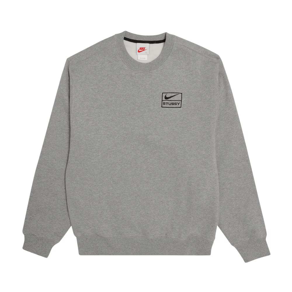 Nike x Stussy NRG BR Crew Fleece Grey