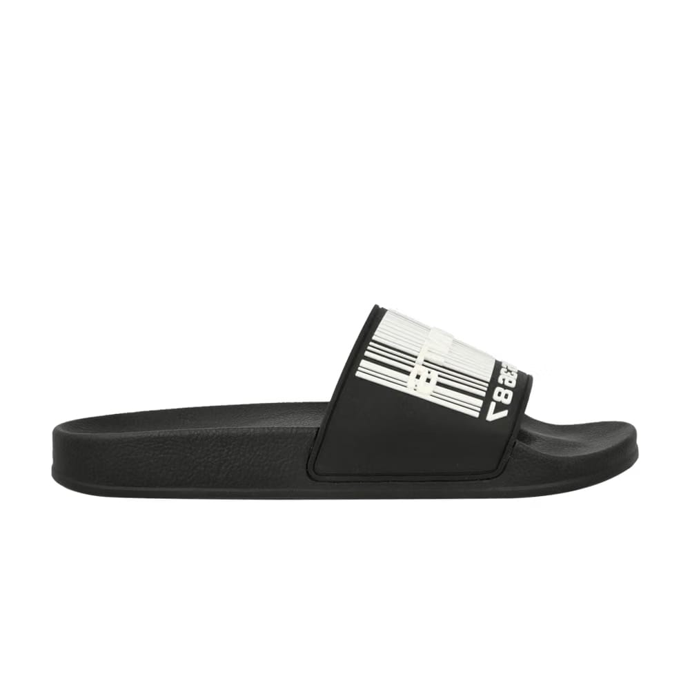 Vetements Logo Pool Slider Barcode - Black White