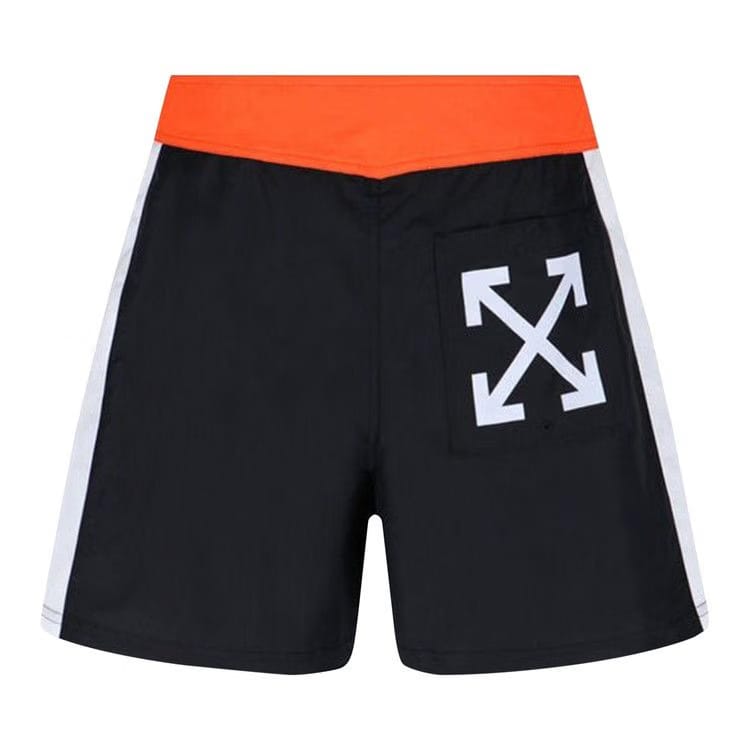 Off-White Arrow Block Sunset Swimshorts Blood Orange