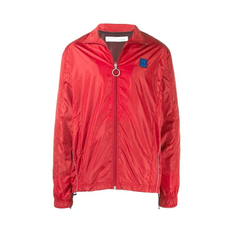 Off-White Arrow Stripe Shell Jacket Red