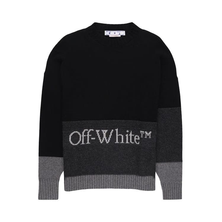 Off-White Blocked Knit Crewneck Black