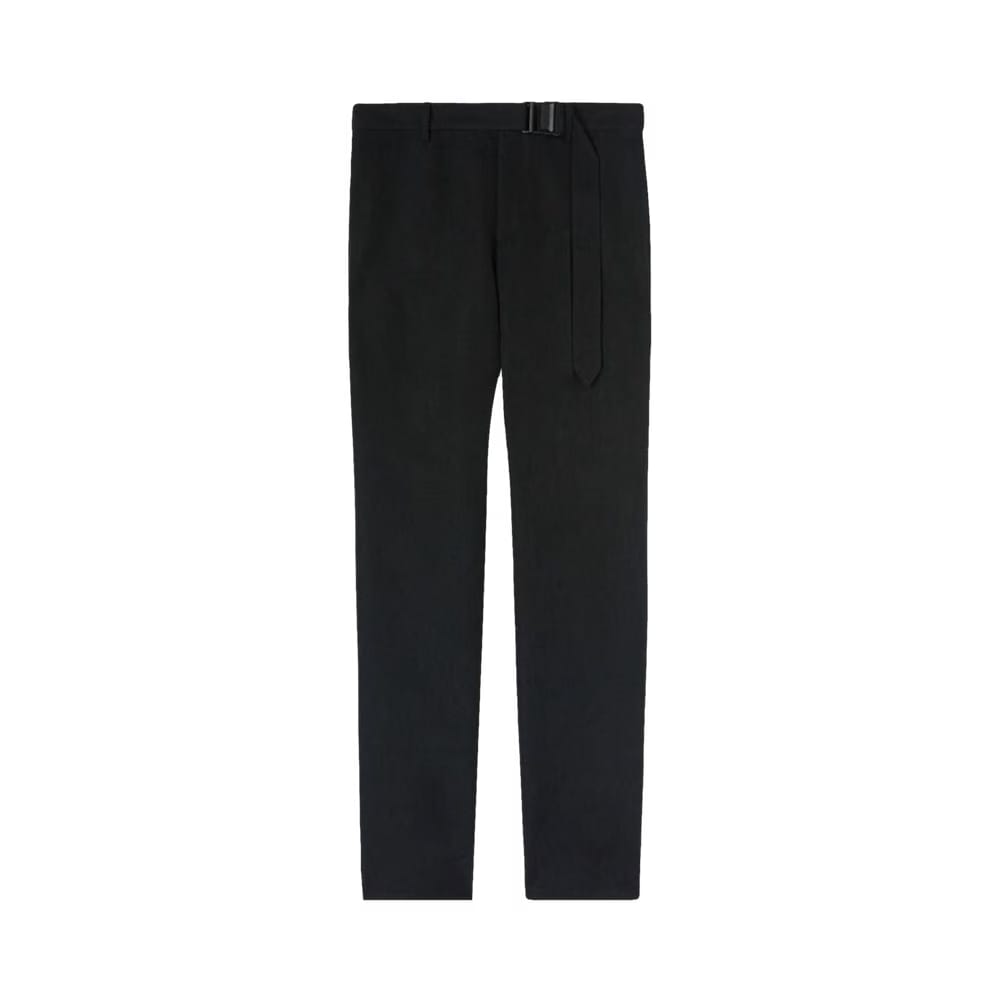 Off-White Buckle Dry Wool Slim Pant Black
