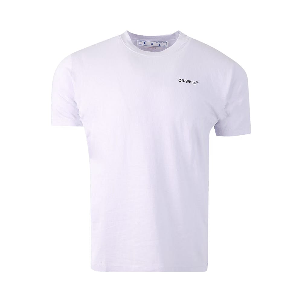 Off-White Caravaggio Arrow Slim Shorts-Sleeve T-Shirt Dusty Lilac/Black