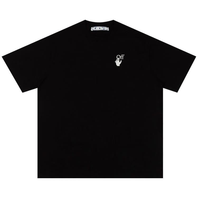 Off-White Marker Shorts-Sleeve Over T-Shirt Black/Fuchsia
