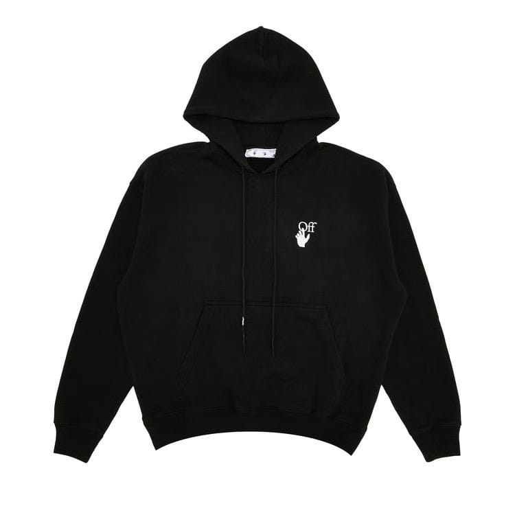 Off-White Cut Here Skate Hoodie Black/White