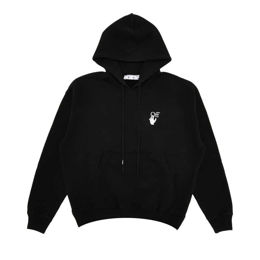 Off-White Cut Here Skate Hoodie Black/White