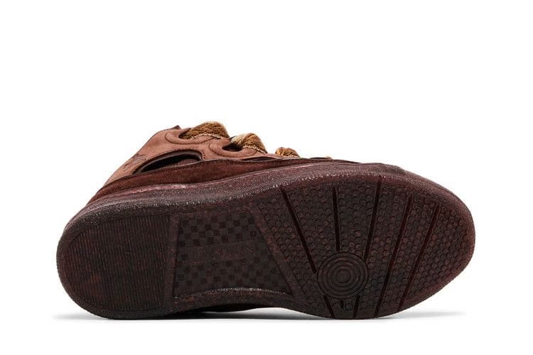 Lanvin Curb Sneakers Speckled Effect - Brown