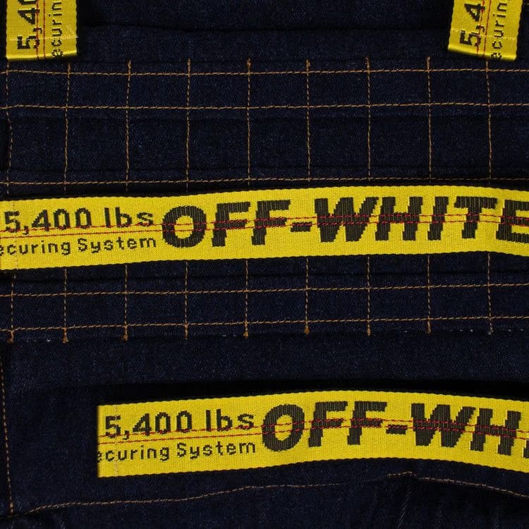Off-White Denim Technical Strap Vest Jacket Blue