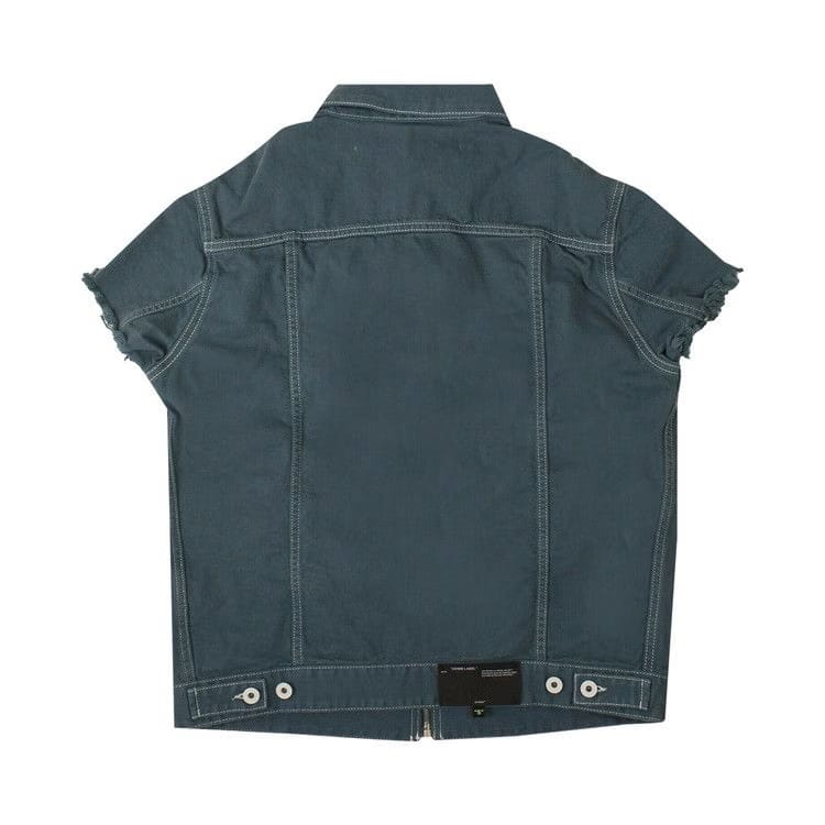 Off-White Denim Zip Up Shirt Blue