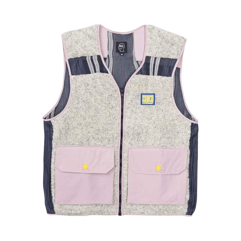 Brain Dead Sherpa Tactical Vest Cream/Dust Pink