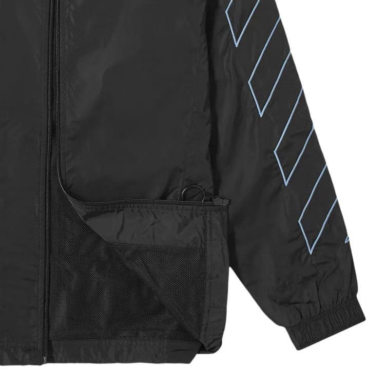 Off-White Diag Nylon Jacket Black/Light Blue