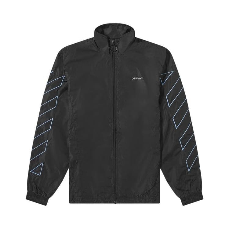 Off-White Diag Nylon Jacket Black/Light Blue
