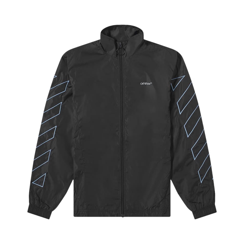 Off-White Diag Nylon Jacket Black/Light Blue