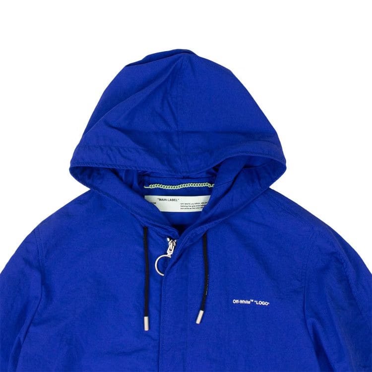Off-White Diag Raincoat Blue