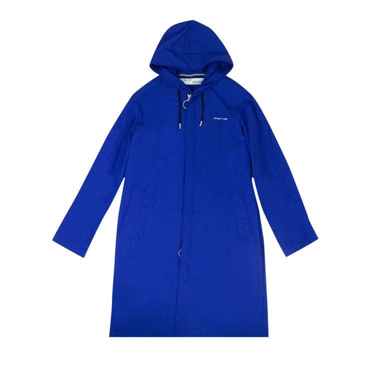 Off-White Diag Raincoat Blue