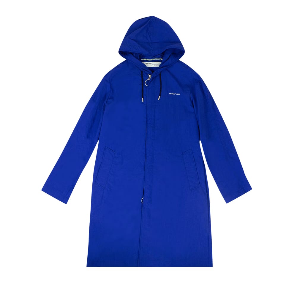 Off-White Diag Raincoat Blue