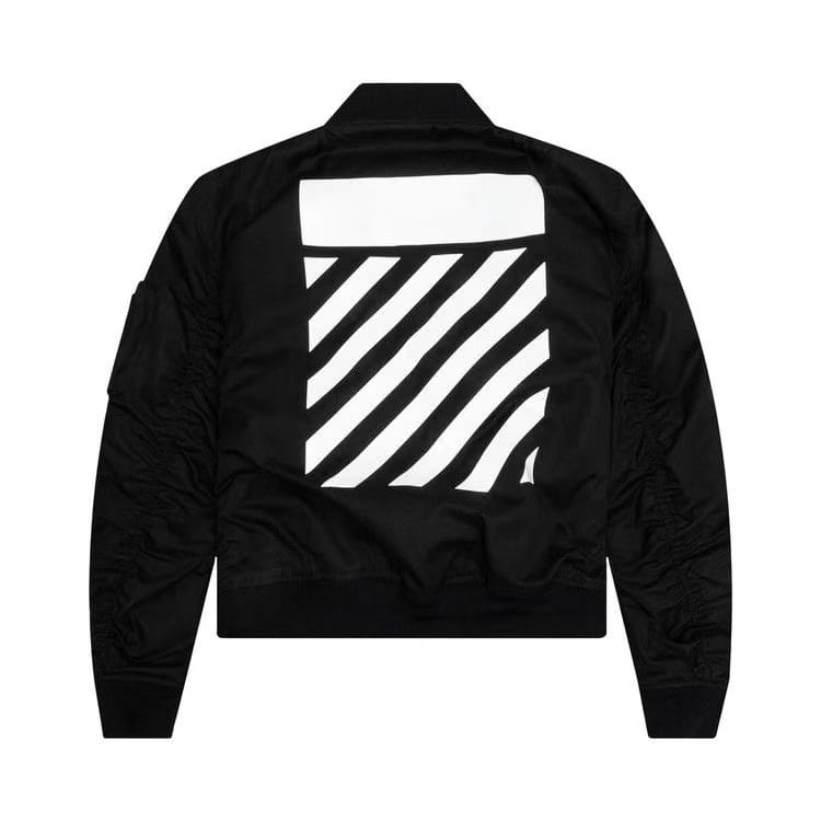 Off-White Diag Tab Bomber Jacket Black/White