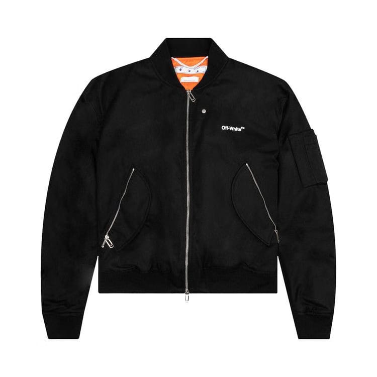 Off-White Diag Tab Bomber Jacket Black/White