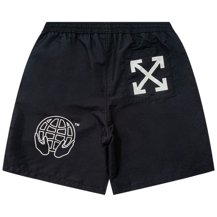 Off-White Exact Opposite Swimshorts Black White