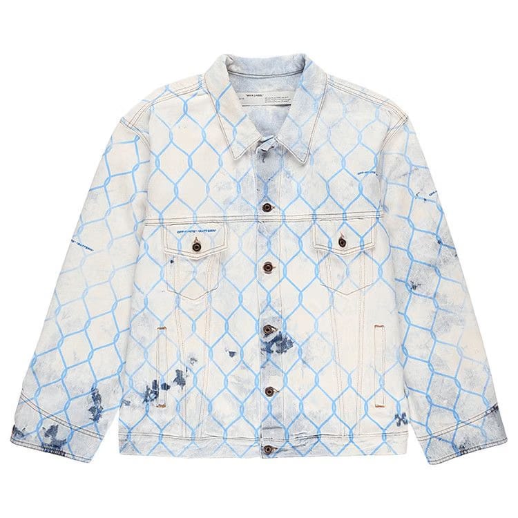 Off-White Fence Jean Jacket Blue