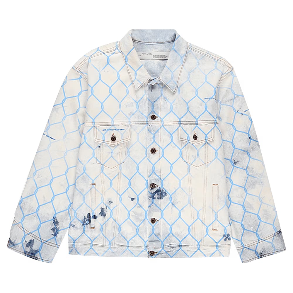 Off-White Fence Jean Jacket Blue