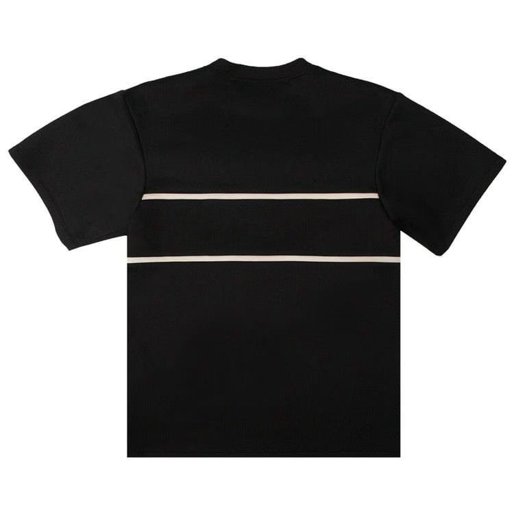 Off-White Intarsia Shorts Dress Black
