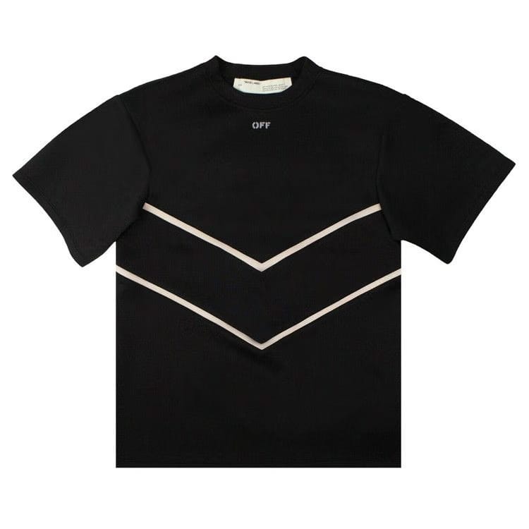 Off-White Intarsia Shorts Dress Black