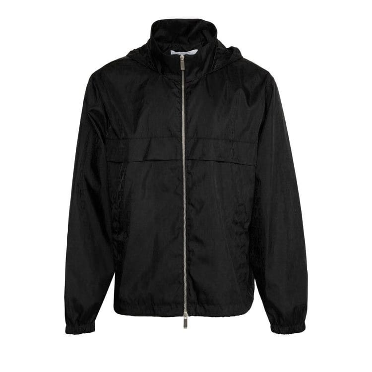 Off-White Jacquard Hood Windbreaker Black