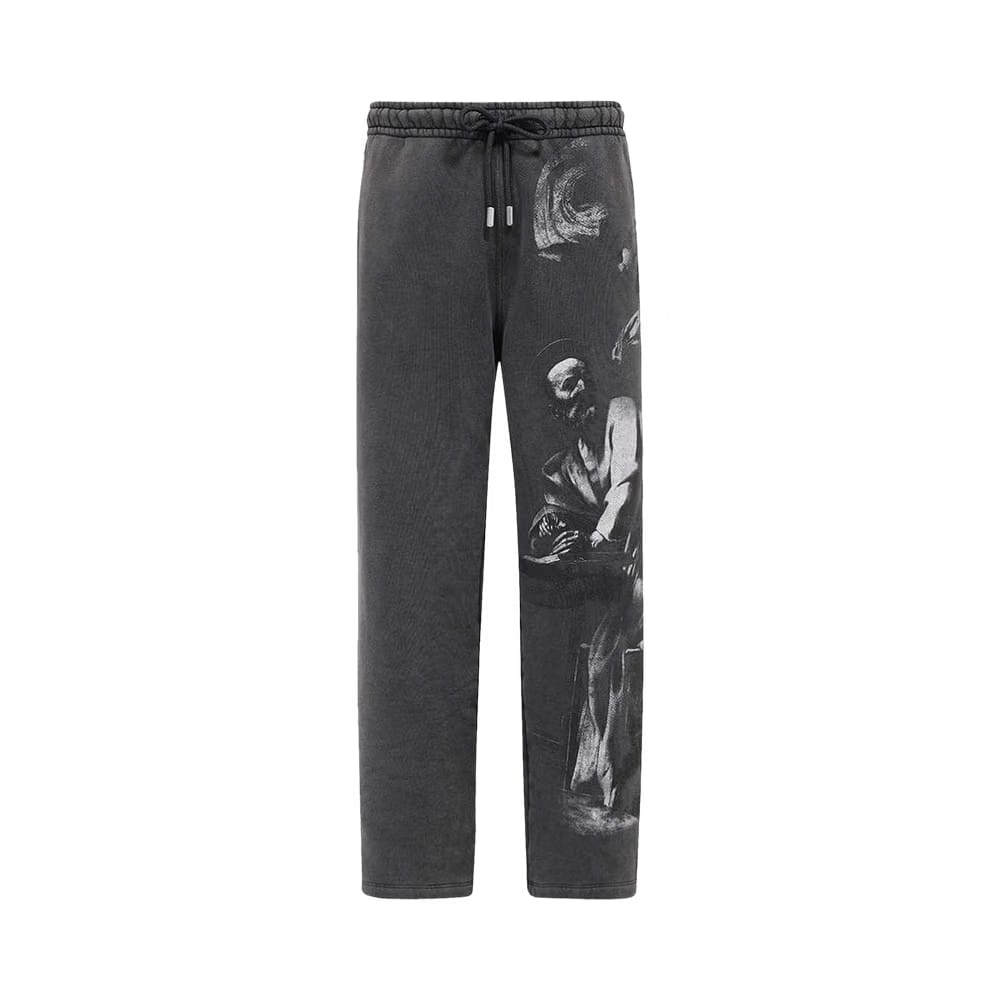 Off-White Jersey Joggers Black/Grey