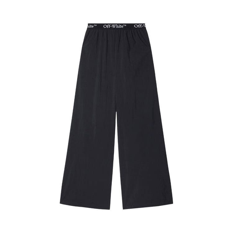 Off-White Logo Band Nylon Pants Black