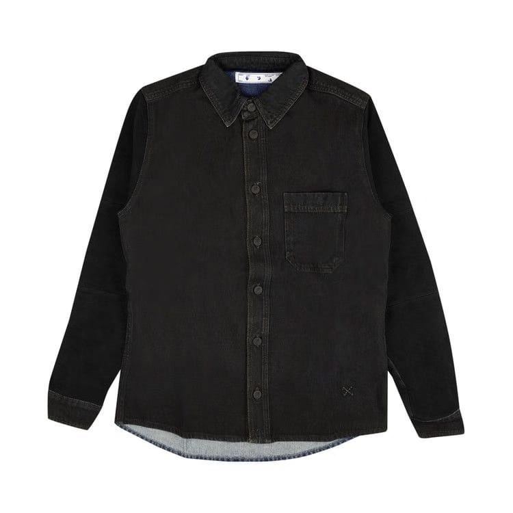 Off-White Logo Denim Jacket Black/Blue
