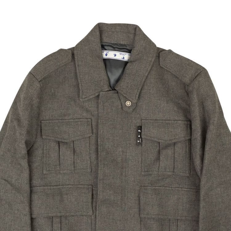 Off-White Military Blouson Melange Grey