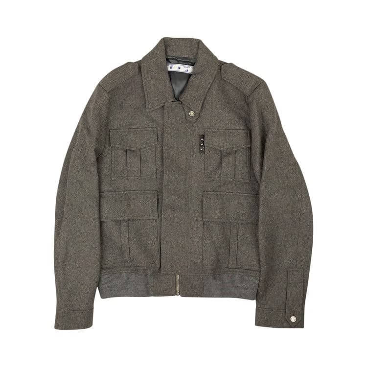 Off-White Military Blouson Melange Grey