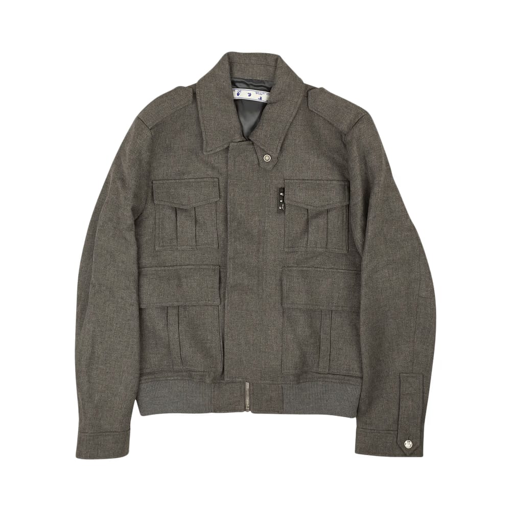 Off-White Military Blouson Melange Grey