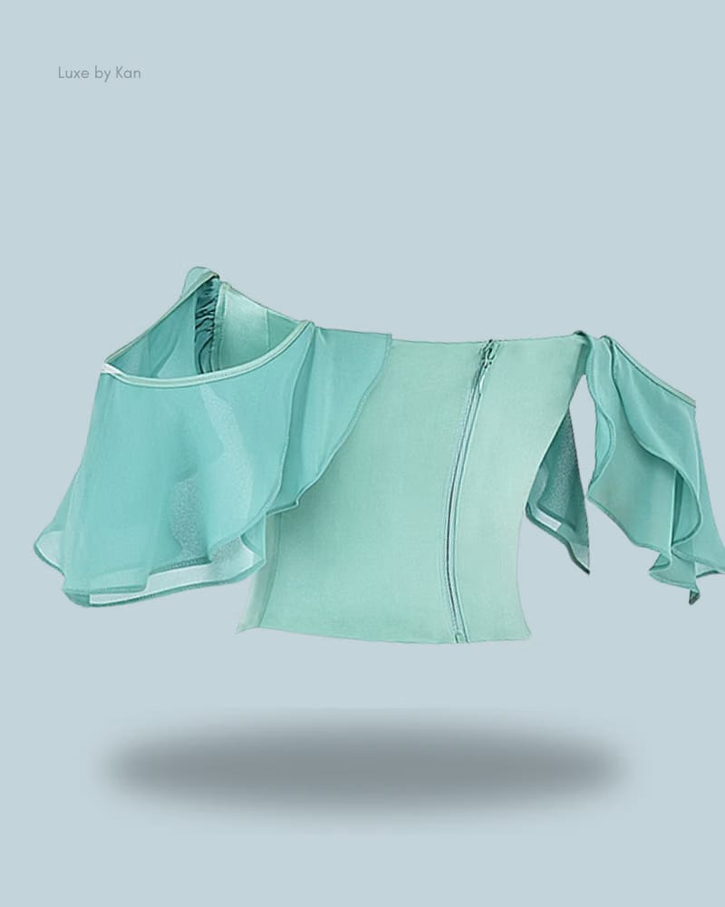 HOUSE OF CB Isabella Jade Ruffle sleeve Corset
