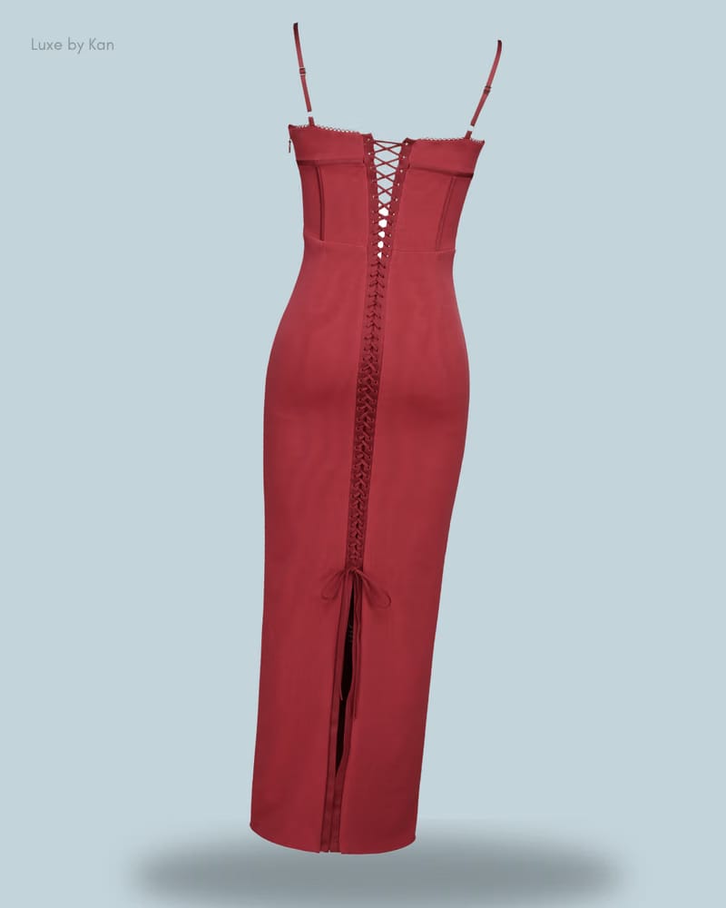 HOUSE OF CB Romy Mesh Bodycon Maxi Dress