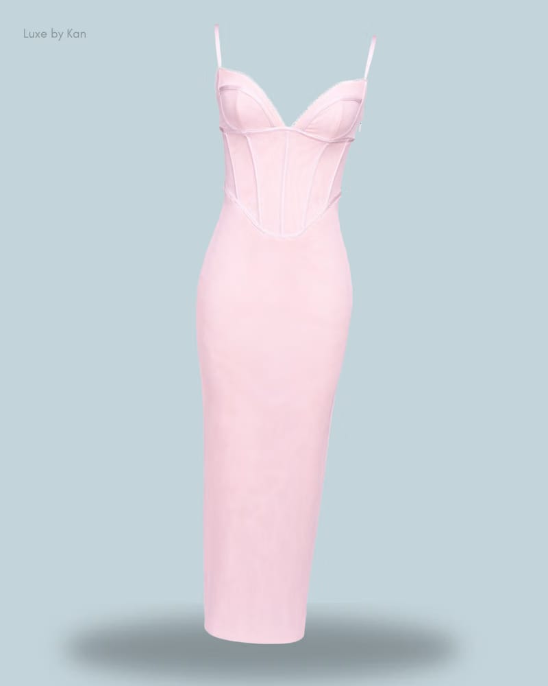 HOUSE OF CB Romy Mesh Bodycon Maxi Dress