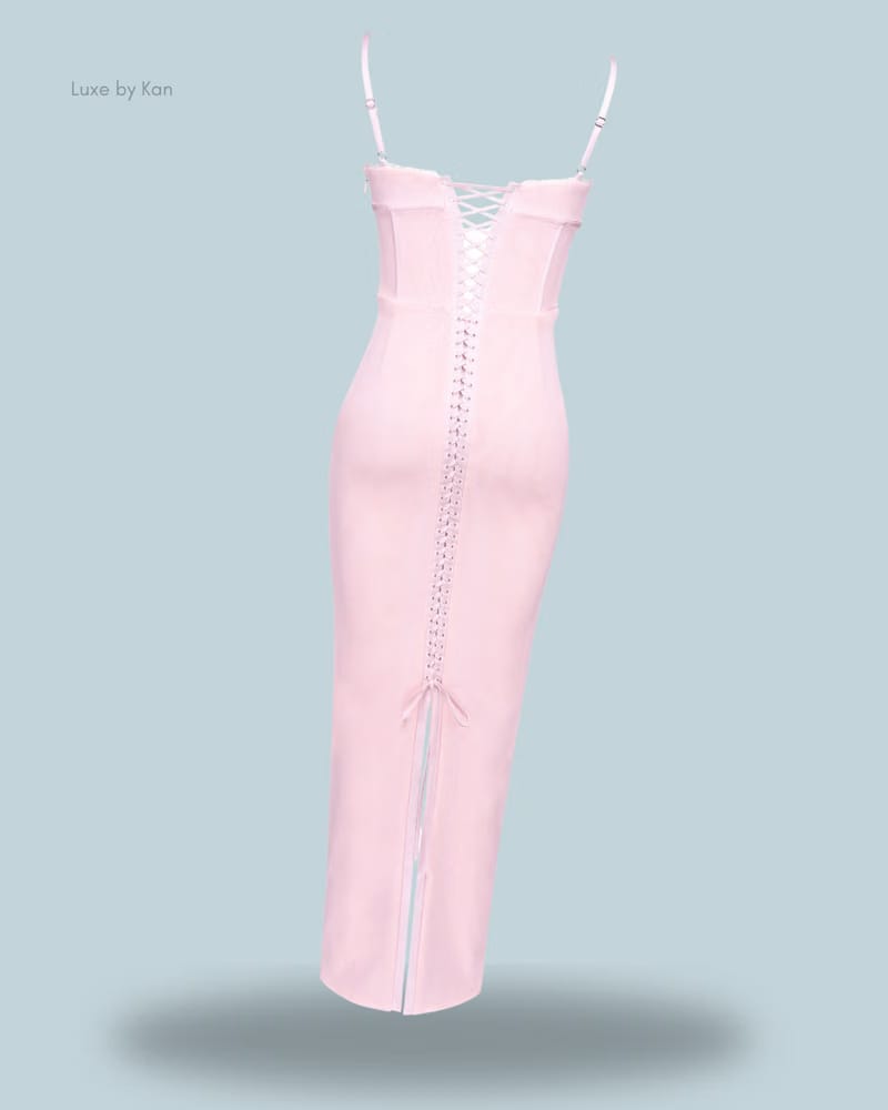 HOUSE OF CB Romy Mesh Bodycon Maxi Dress