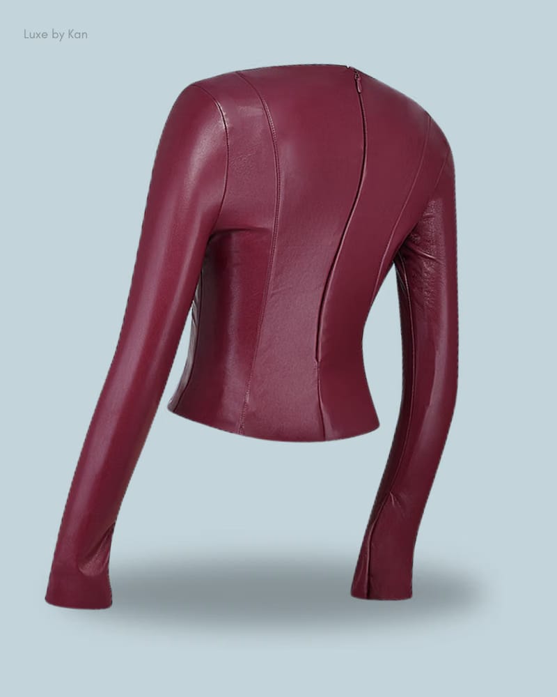HOUSE OF CB Wine Toned Vegan Leather