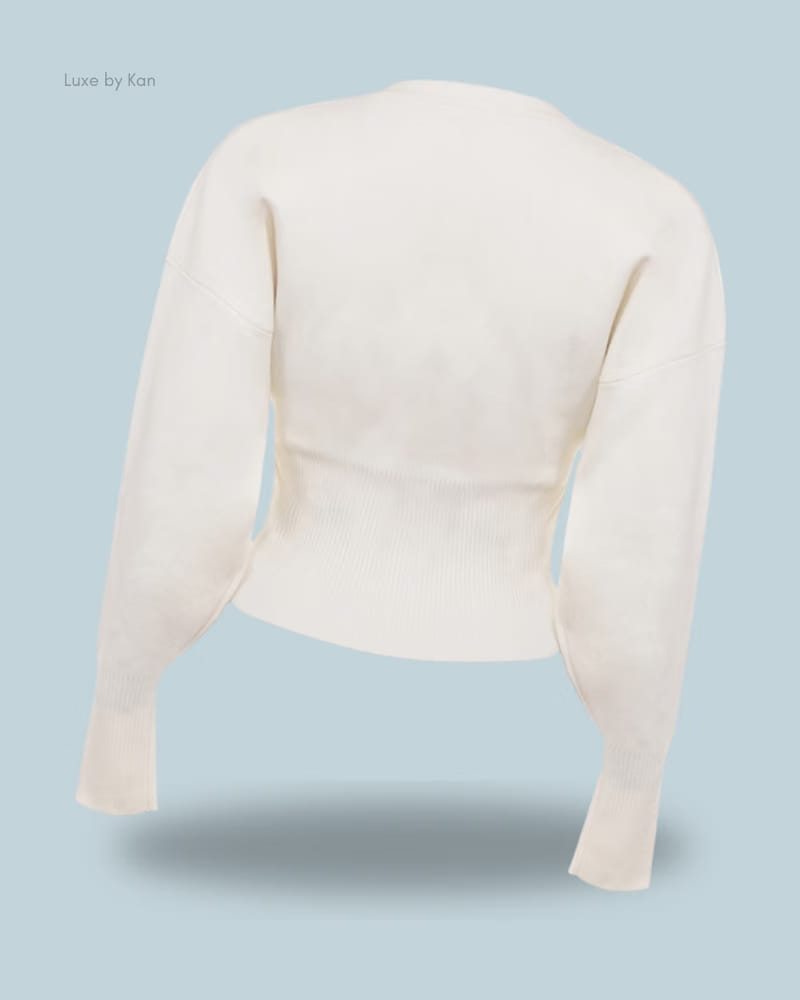 HOUSE OF CB Noor Off White Knitted Cardigan