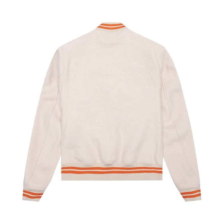 Off-White Patch Varsity Jacket Beige/Orange