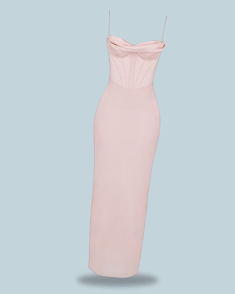 HOUSE OF CB Charmaine Corset Maxi Dress