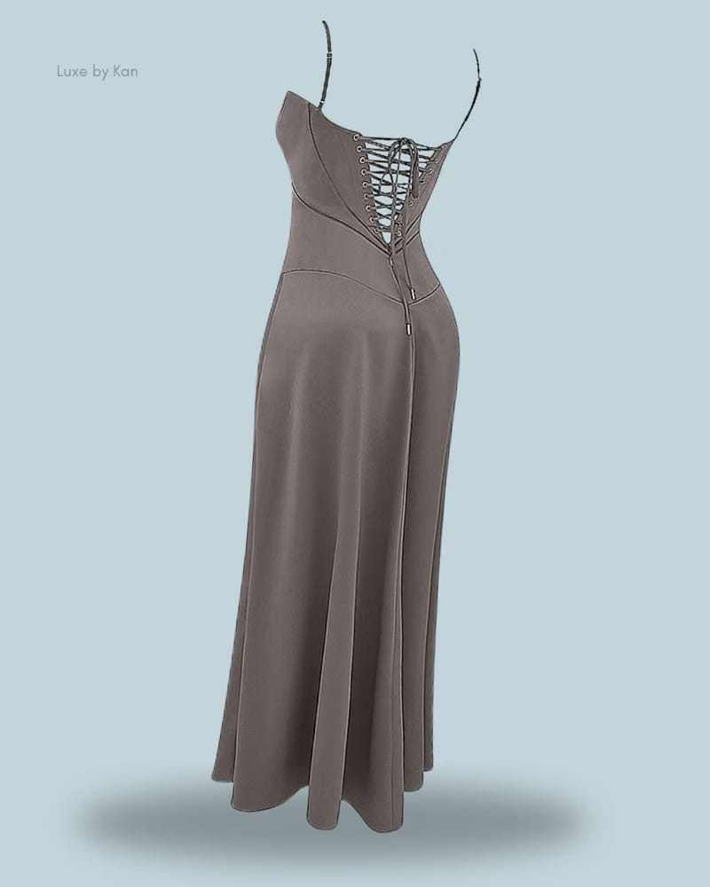 HOUSE OF CB Anabella Lace Up Maxi Dress