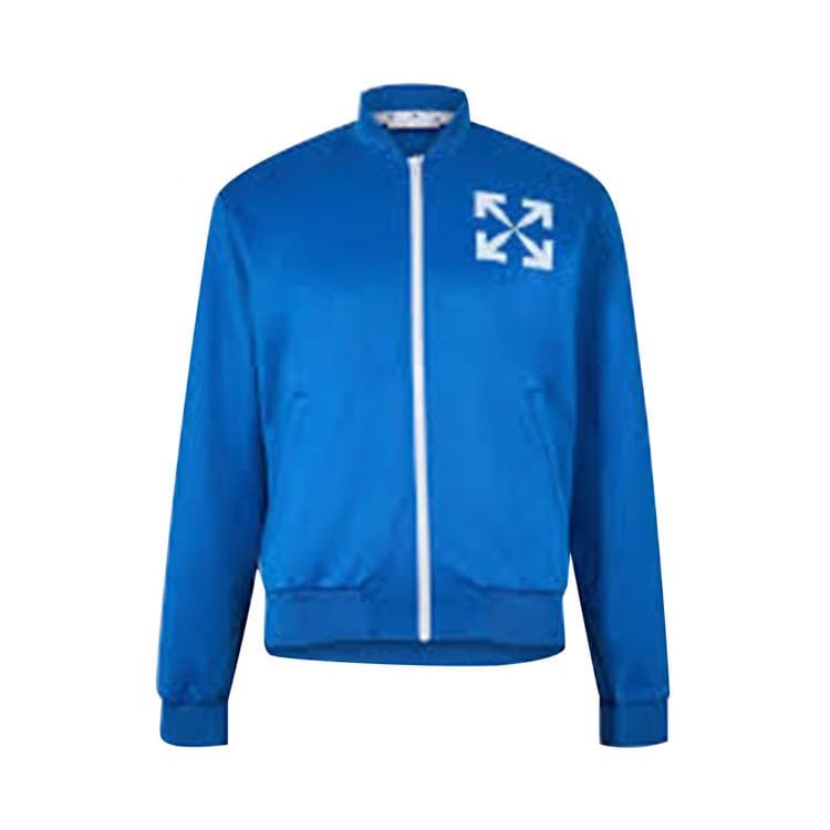 Off-White Single Arrow Slim Track Top Peacock/White