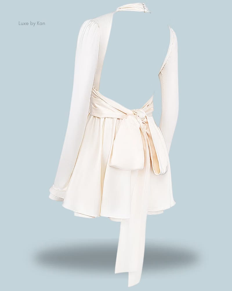 HOUSE OF CB Aryana Ivory Mini Dress
