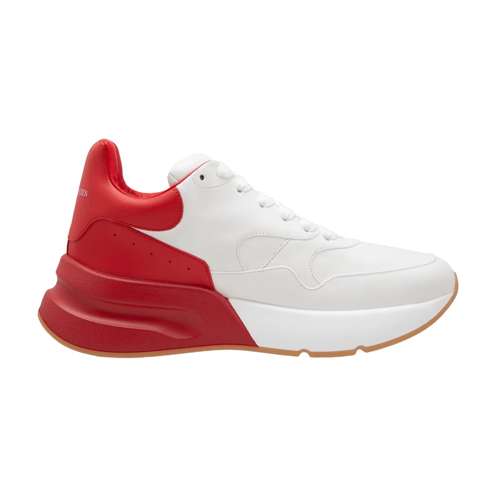 Alexander McQueen Oversized Runner White Red